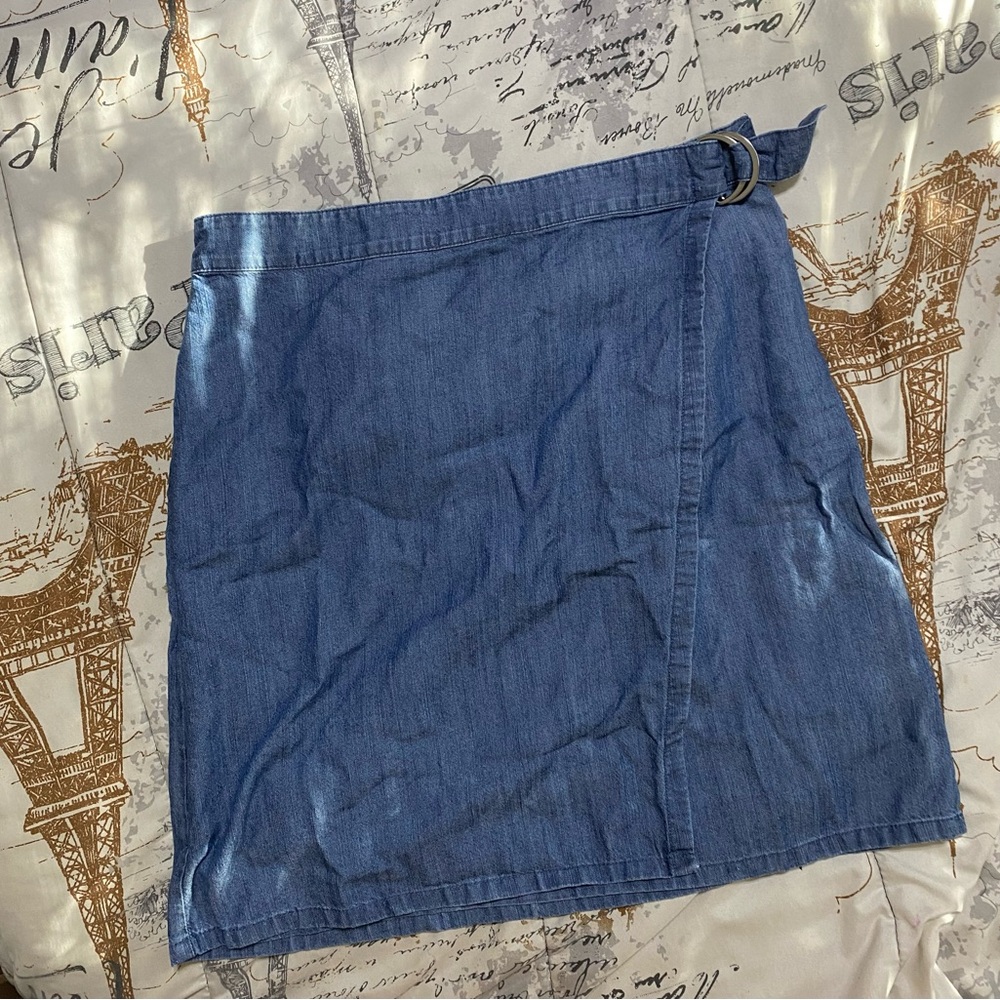 J. Jill Blue Denim Mini Skirt